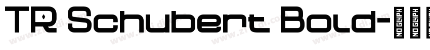 TR Schubert Bold字体转换